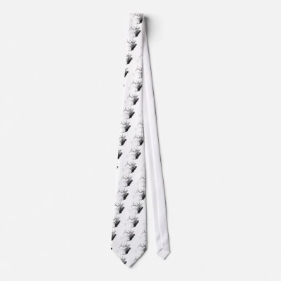 Bull Elk Neckties by WildlifeInk