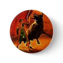 Bull Fighter And El Toro Button