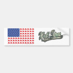 Bull-Flag Bumper Stickers
