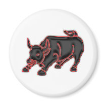 Bull Fridge Magnets