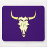 Bull head bulletin skull mouse pad
