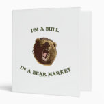 Bull in a Bear Market 3 Ring Binder