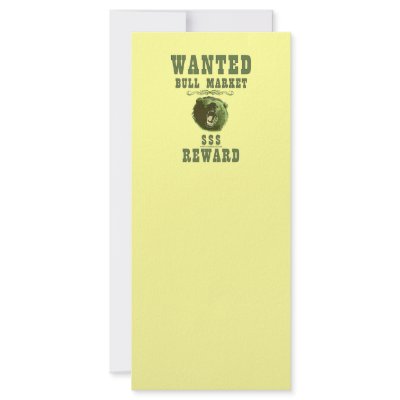 Bull Market Reward Personalized Rack Card by HappyDoggies