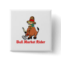 Bull Market Rider buttons by CulturalPerspective6 Bull Market Rider buttons