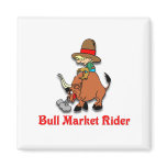 Bull Market Rider Refrigerator Magnets