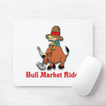 Bull Market Rider mousepads