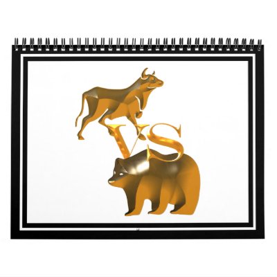 Bull Market Vs Bear Market Wall Calendars by gravityx9
