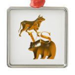 Bull Market Vs Bear Market Christmas Tree Ornaments