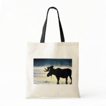 Bull moose tote bags