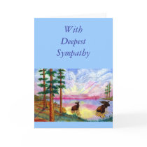 Bull Moose II, With  Deepest Sympathy Card