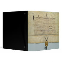 Bull of Charles IV  Holy Roman Emperor Vinyl Binder