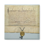 Bull of Charles IV  Holy Roman Emperor Refrigerator Magnet