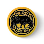 Bull of Prosperity - Celtic Knotwork Button