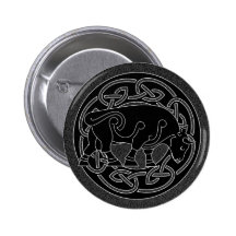 Bull of Prosperity - Celtic Knotwork Button