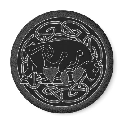 Bull of Prosperity - Celtic Knotwork Magnet by celticinspirations