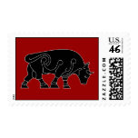 Bull of Prosperity Postage Stamp