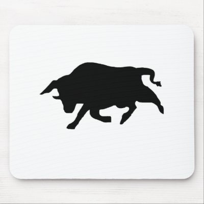 Bull Pad Mouse Pads by Hiriburu