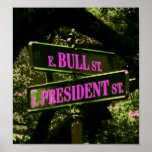 Bull & President Street ~ Print Poster Sign