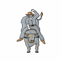Bull Rider embroidered shirts by ZazzleEmbroidery Bull Rider embroidered shirts