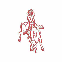 Bull Rider Outline embroidered shirts by ZazzleEmbroidery Bull Rider Outline embroidered shirts