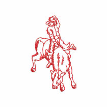 bull rider outline