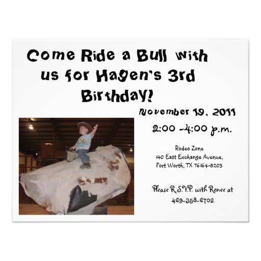 bull riding invite