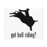 Bull Riding Postcard