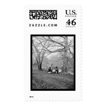 Bull Run Railroad Bridge Ruins 1862 Postage Stamp