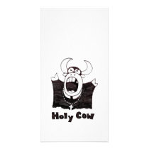 Bull Shirt | Holy Cow ! Its A Bull Shirt ! Custom Photo Card