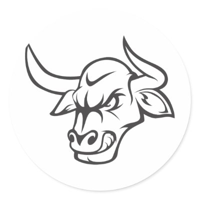 Bull Shirts | Cool Custom Bull Shirts Round Stickers by graphicdesigner