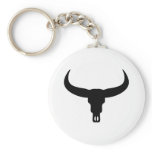 bull skull keychain