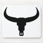 bull skull mouse pads
