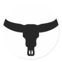 bull skull stickers by Tomaniac bull skull stickers
