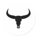 bull skull stickers by Tomaniac bull skull stickers