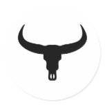 bull skull stickers