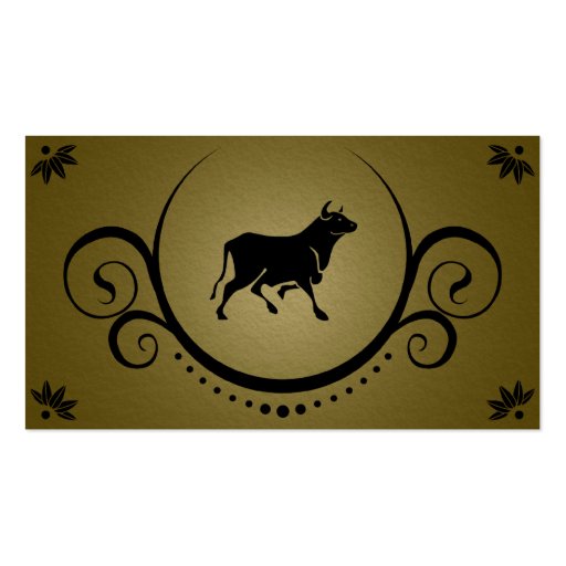 bull sophistications business card template (front side)