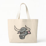 Bull T Shirt | Custom Angry Bull Head T Shirt Tote Bags