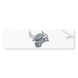 Bull T Shirt | Custom Angry Bull Head T Shirt Bumper Sticker