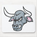 Bull T Shirt | Custom Angry Bull Head T Shirt Mousepad