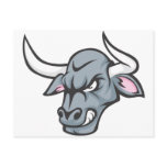Bull T Shirt | Custom Angry Bull Head T Shirt Post Card