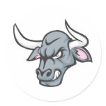 Bull T Shirt | Custom Angry Bull Head T Shirt stickers