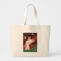Bull Terrier 1 - Seated Angel Canvas Bag