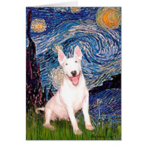Bull Terrier 4 - Starry Night (Vert) cards