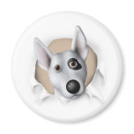 Bull Terrier (American) Busting Out Refrigerator Magnets