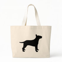 Bull terrier canvas bag