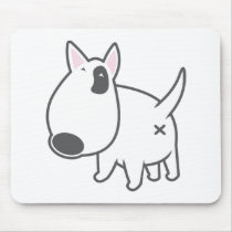 Bull Terrier - bully_illu_bruno_3c mousepads by piXelkaiser Bull Terrier - bully_illu_bruno_3c mousepads