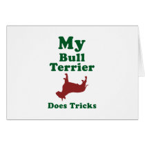Bull Terrier Greeting Card