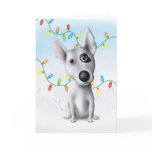 Bull Terrier Christmas Card