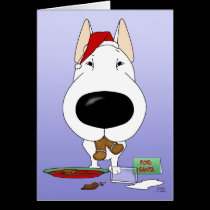 Bull Terrier Christmas cards