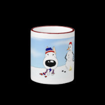 Bull Terrier Christmas mugs